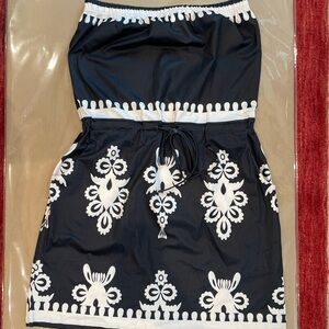 Black and White Patterned Dress